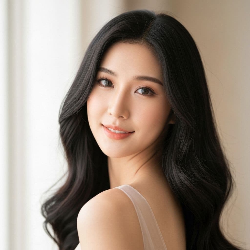 Elegant beauty model